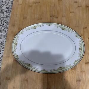 VTG Noritake Raleigh Oval Serving Platter Porcelain Vintage Tableware 14" x 10"*